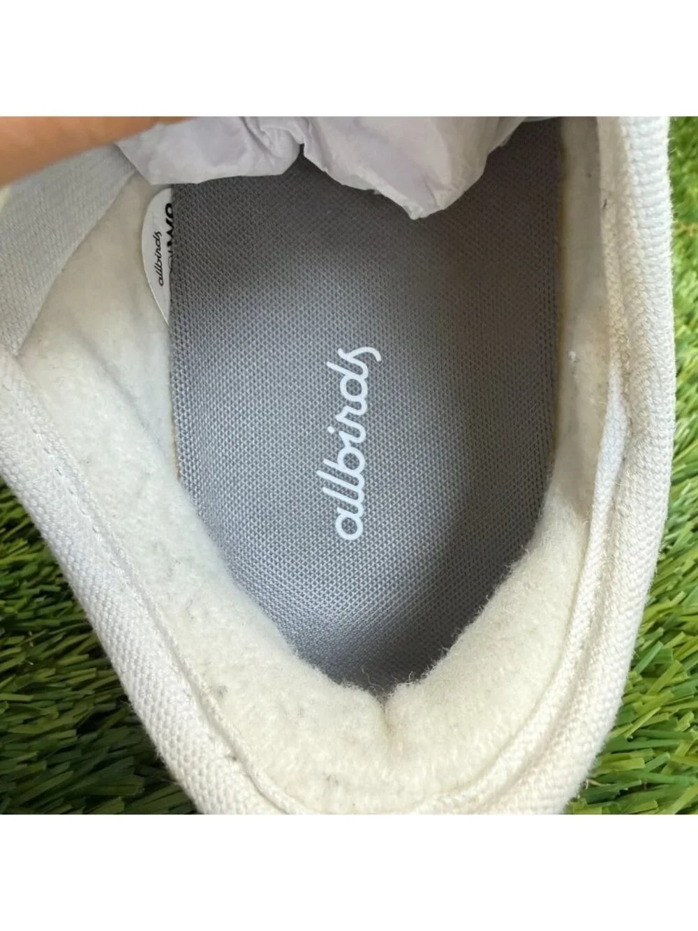 Allbirds Wool Piper 2 Womens Size 9 White Athletic Running Shoes Sneakers